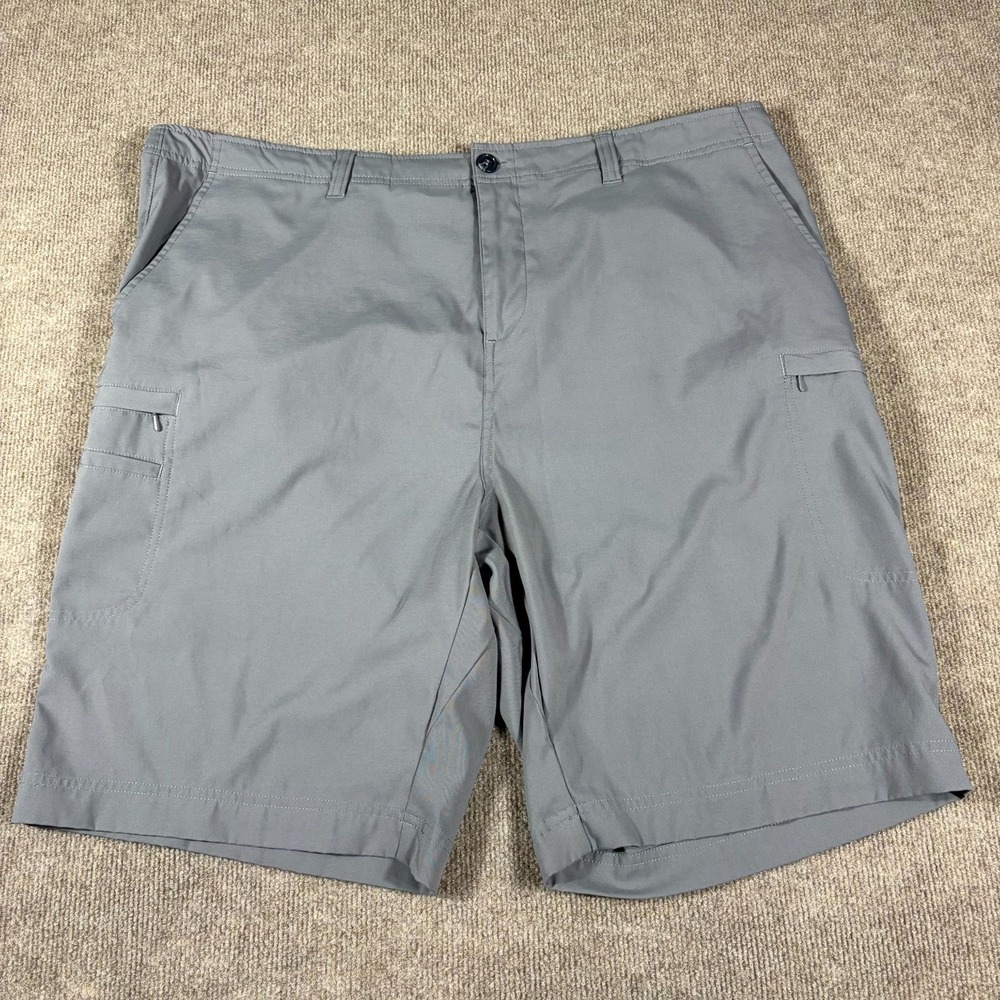 Three Sixty Six Shorts Mens 42 Gray Stretch Summer Cargo Pockets Hiking Outdoor